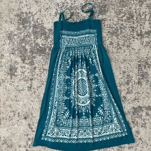 Smocked A-Line Dress